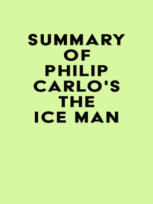 cover image of Summary of Philip Carlo's the Ice Man